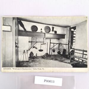 Kitchen George Washington's Headquarters Valley Forge PA 1900s Postcard